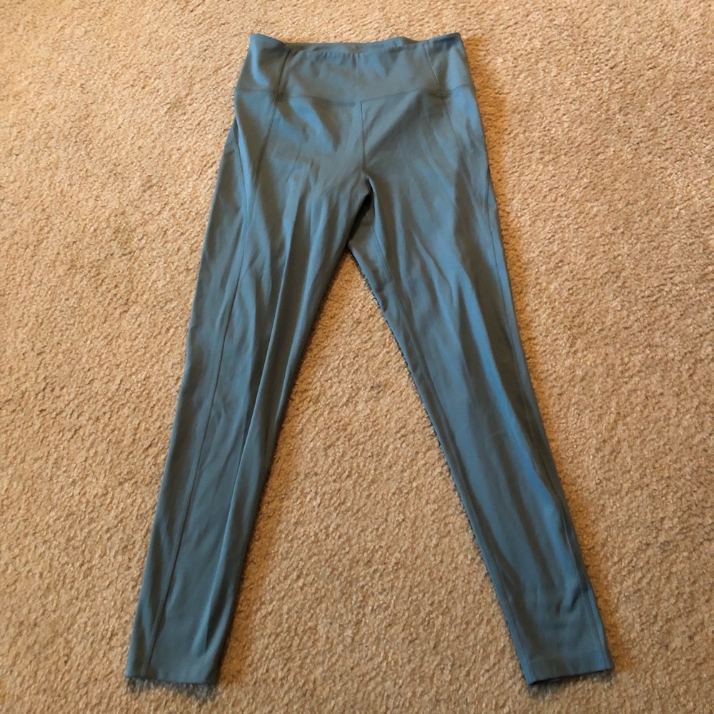 Girlfriend Collective Teal Blue High-Rise Leggings